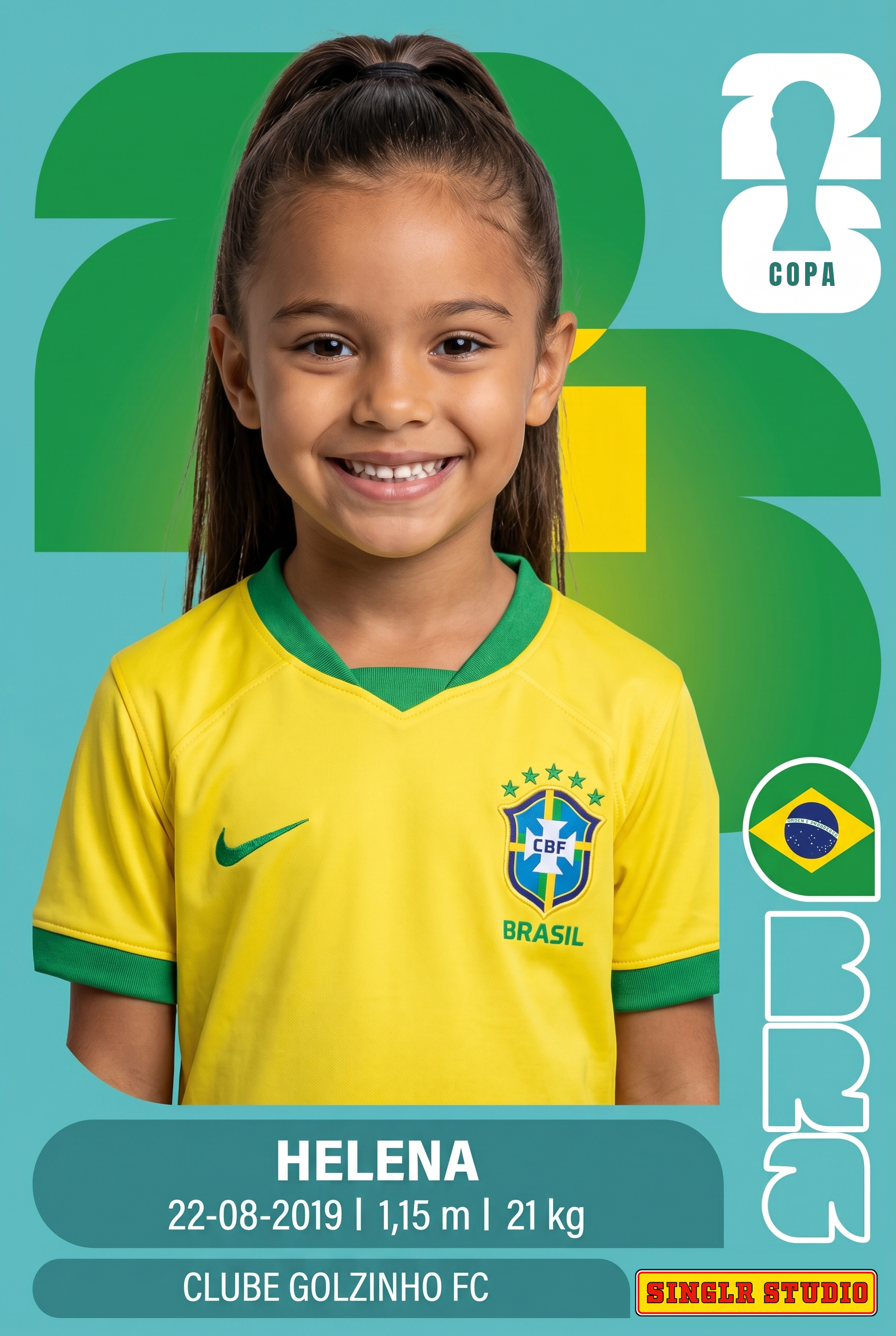 Figurinha personalizada da Copa do Mundo