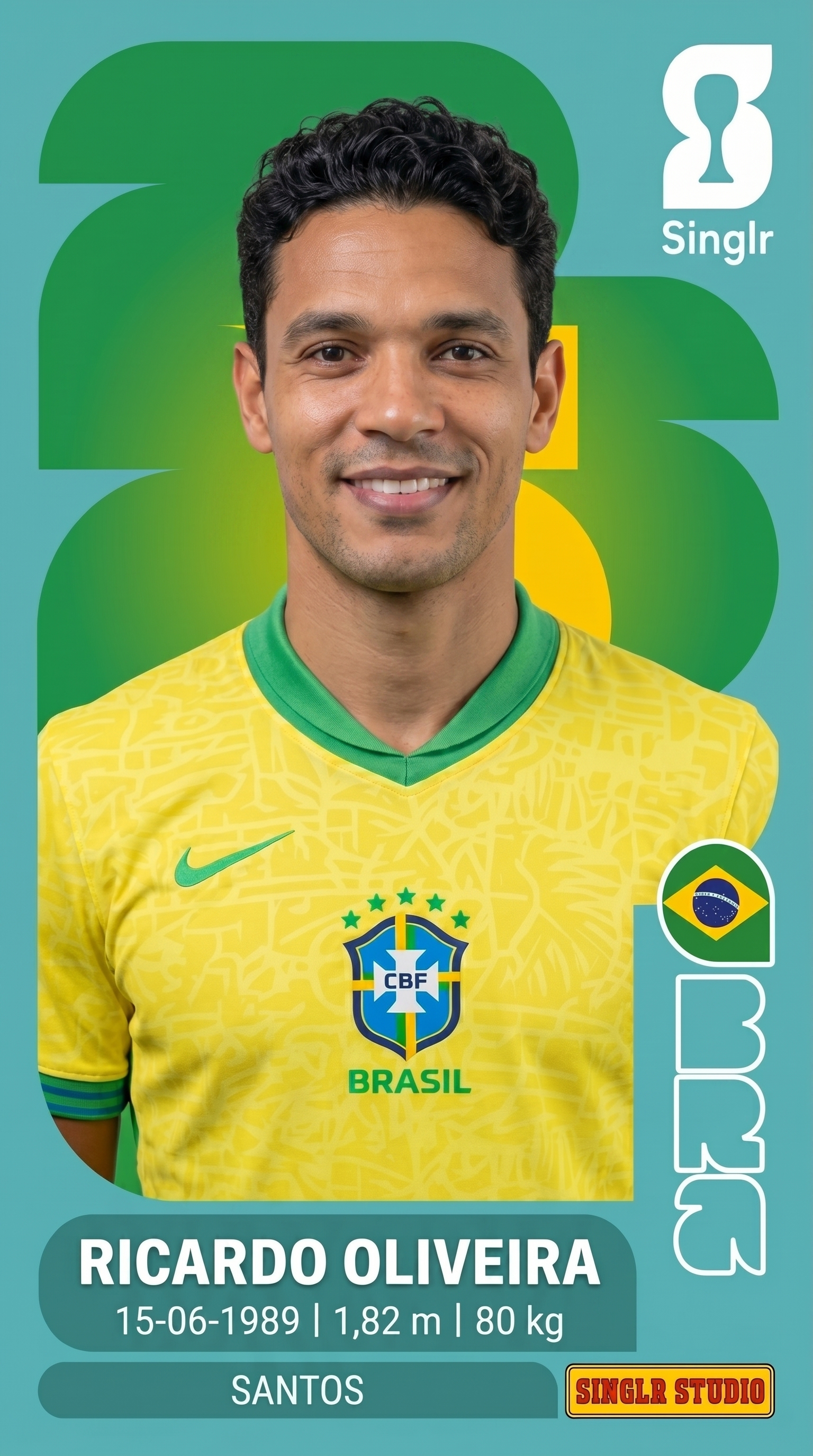 Figurinha personalizada da Copa do Mundo
